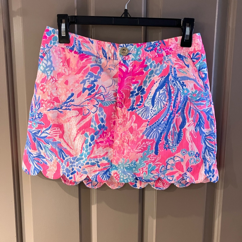 Lilly Pulitzer Colette Skort in Light Pascha Pink Aquadesiac Size 0